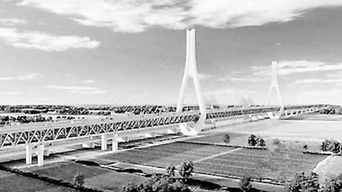 济南黄河公路大桥扩建工程计划在老桥下游33.5米处新建一座跨河大桥，并桥建设，公轨合建，上跑汽车，下通城市轨道，有望在2023年通车。.jpg